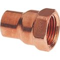 Nibco 1 in. Copper Pressure Cup x FIP Adapter Fitting I6031